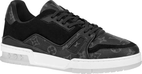 louis vuitton black monogram shoes|louis Vuitton Monogram tennis shoes.